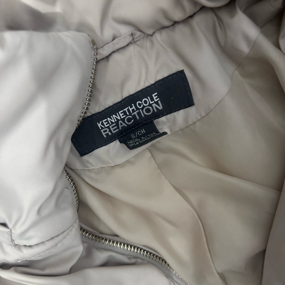 Kenneth Cole Reaction Beige Puffer Jacket - Picture 4 of 4